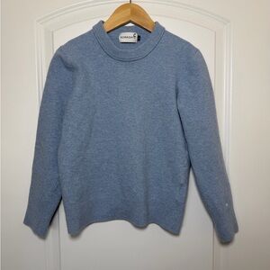 Kids Nowadays Light Blue Crew Neck Merino Wool Sweater